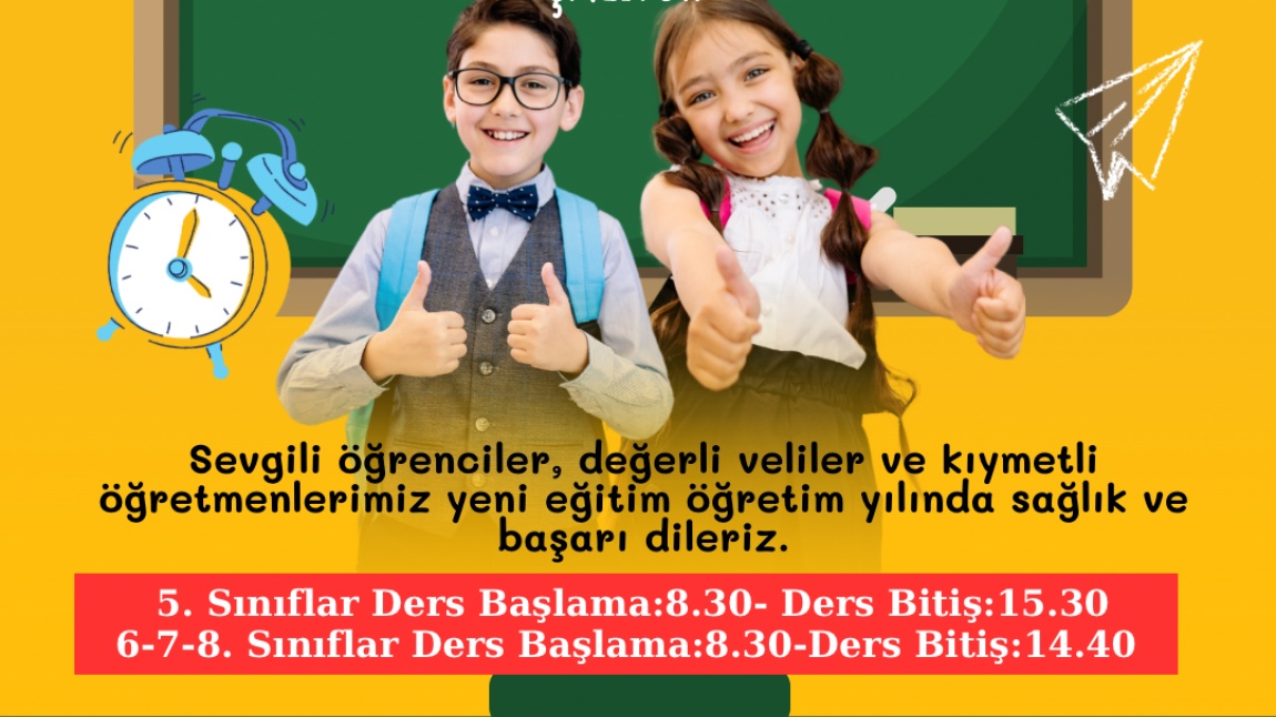2025-2026 Eğitim Öğretim Yılımız 8 Eylül’de Başlıyor 
